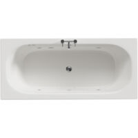Wholesale Domestic Metropole 1800mm x 800mm 6 Jet Chrome Flat Jet Double Ended Whirlpool Bath