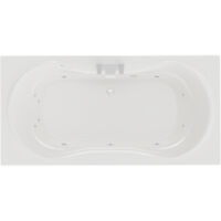 Wholesale Domestic Strata Duo XL 1800mm x 900mm 12 Jet Chrome Flat Jet Double Ended Whirlpool Bath