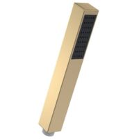 Nuie Brushed Brass Minimalist Square Shower Handset - HO810