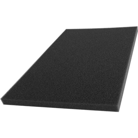 Filtro aria schiuma spugna universale 300x210mm 60PPI aspirazione moto auto, 15mm (1/4)