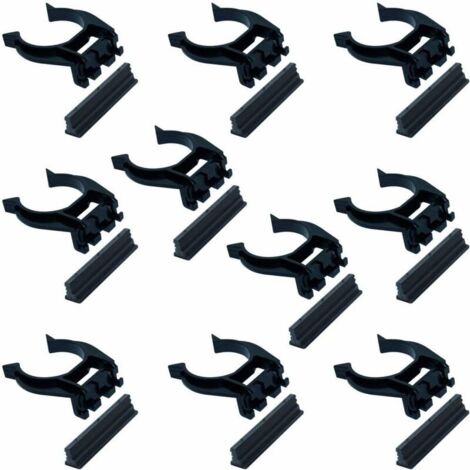 10x Gancio per battiscopa zoccolo cucina universale clip per piedini 28mm della zoccalatura plastica zoccolino montaggio rapido a scatto molle battiscopa mobile, abete