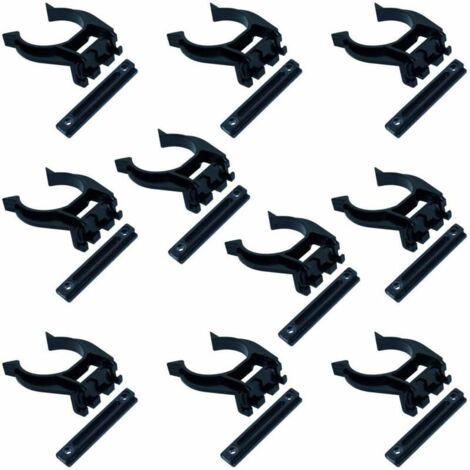 10x Gancio per battiscopa zoccolo cucina universale clip per piedini 34mm della zoccalatura plastica zoccolino montaggio rapido a scatto molle battiscopa mobile, avvitare