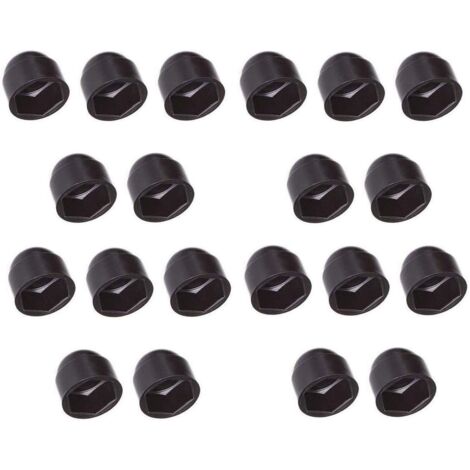 20x copribulloni cappucci protezione plastica vite bullone copri dado tappi nero (M4 / Hex 7mm)