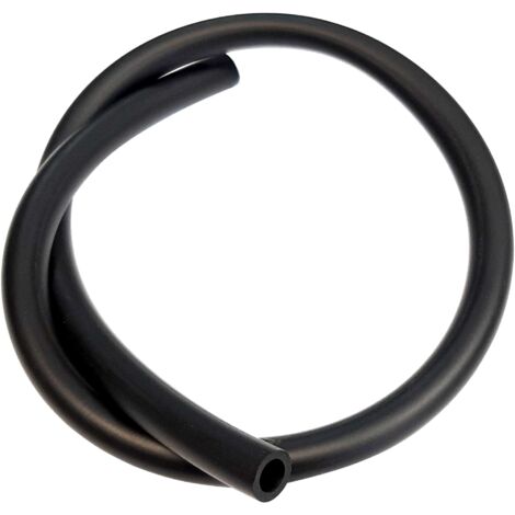 Tubo benzina nero flessibile carburante idrocarburo gomma di alta qualità auto moto ciclomotore tagliaerba tosaerba decespugliatore motosega, diametro 8mm lunghezza 1m