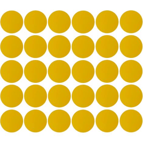 30x Copriviti adesivi 20 mm plastica viti copertura coperchi tappi riparazione mobili, Giallo