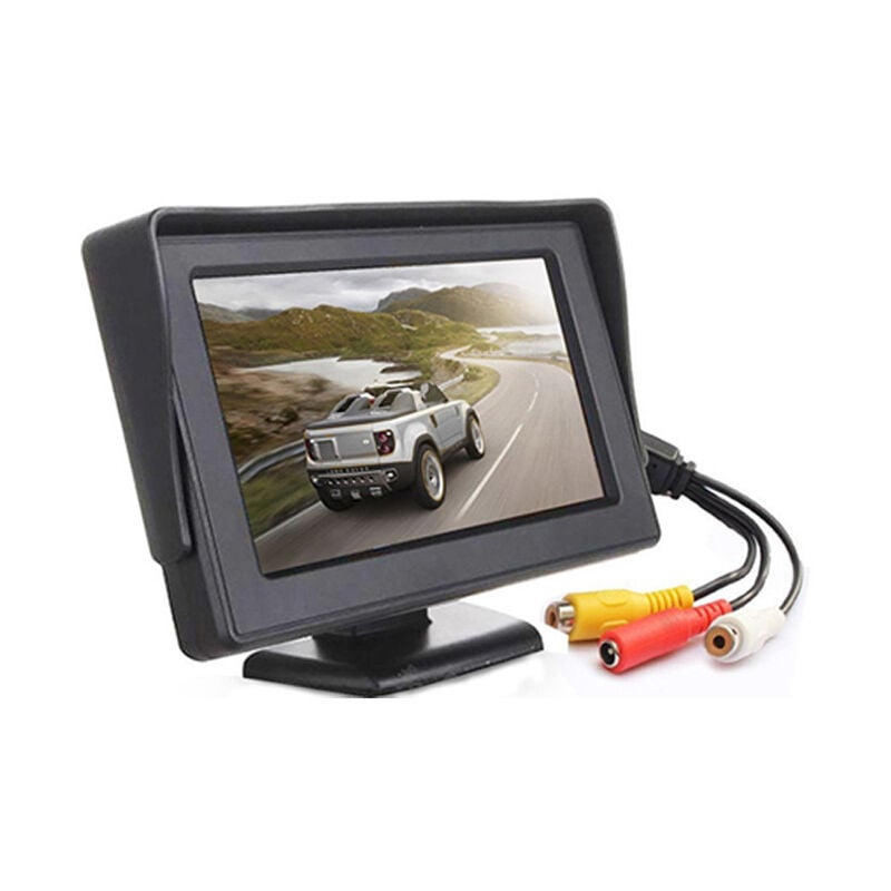 Kit de système de caméra de recul fil pour voiture / camion / fourgonnette  / pick-up / camping-car 4.3 `` système de recul de vue arrière de moniteur