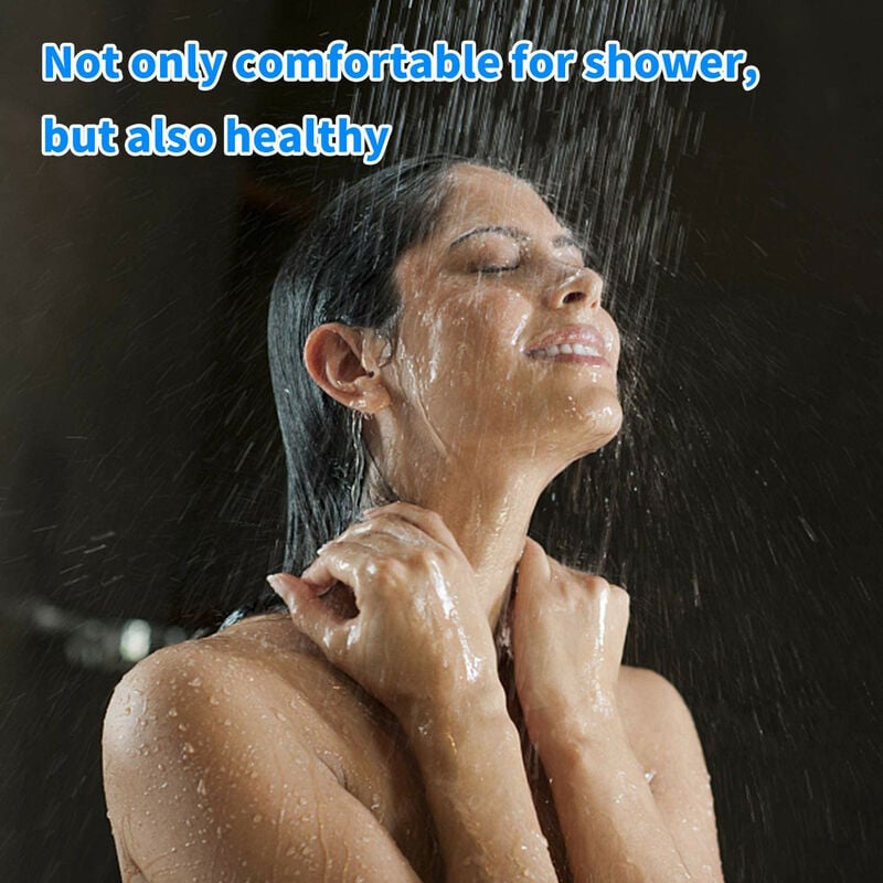 Pommeau de douche anti-calcaire utilisation de la salle de bain filtre de  douche lave-eau grand ensemble de robinet de douche à effet pluie excellent  pour une faible pression d'eau - AliExpress
