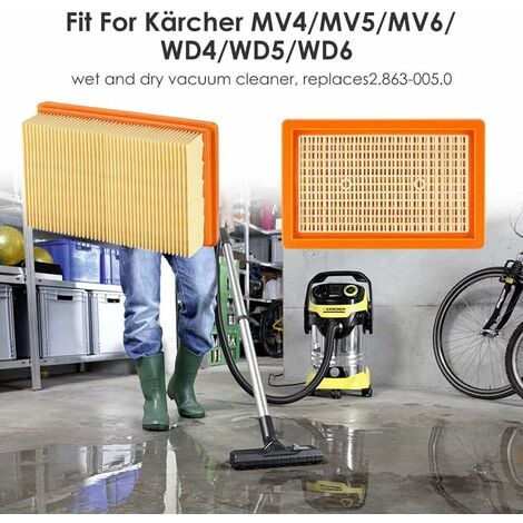 Filtre Pour Karcher MV4 MV5 MV6 WD4 WD5 WD6 Aspirateurs WD 6 P