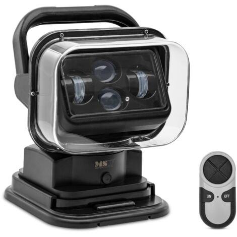 LED searchlight 9 32 V 60 W 360 rotatable 120 tiltable with remote