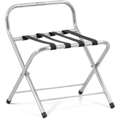 Folding Luggage Rack Foldable Stainless Steel Suitcase Stand Suitcase Rack  50kg