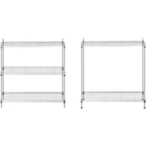 Scaffale Metallico Componibile Scaffalatura Metallo 35X90X180 150Kg In Grigio