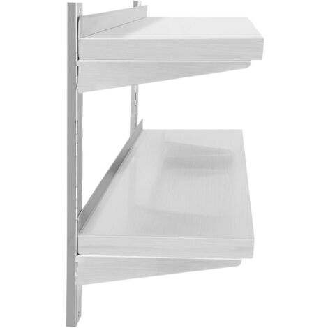 Stainless Steel Wall Shelf Commercial Kitchen Shelf 140x30cm 35kg