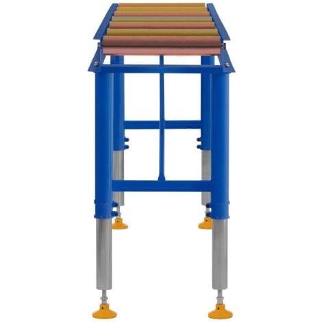 Roller Table - 400 kg - 200 cm - 7 Rollers Roller Stand Support Table