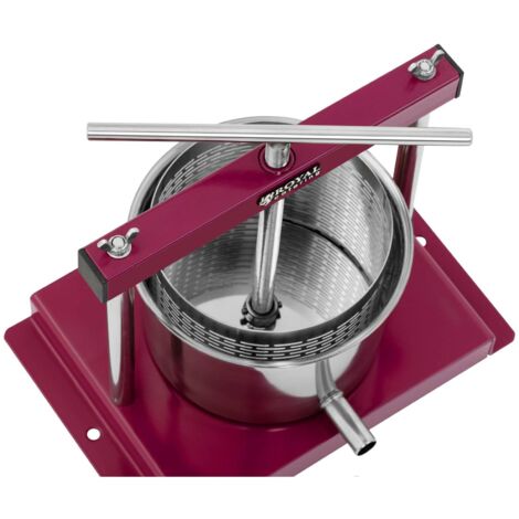 Stainless Steel Fruit Press Cider Press Apple Wine Press 3L + Collecting Pot