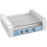 Griglia Per Wurstel Royal Catering RCHG-11T - 11 Rulli, 2200W, Acciaio Inox