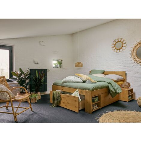Abat jour en bambou pour suspension Naturel