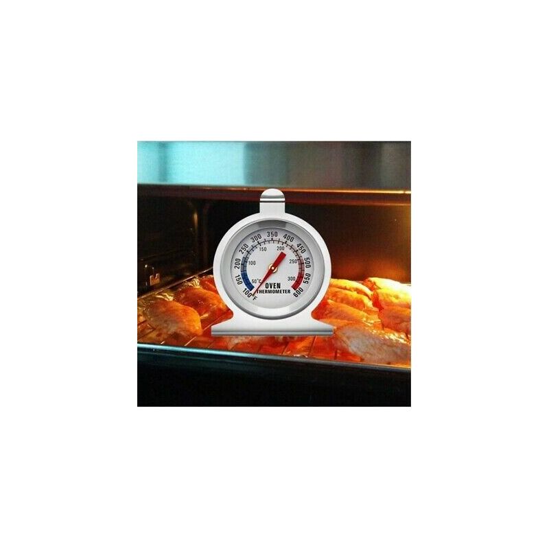 Termometro da forno in acciaio inox 0-500° C - Lunghezza bulbo 300 mm