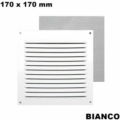 GRIGLIA ARIA AREATORE AREAZIONE AEREAZIONE UNIVERSALE BIANCA ABS - Foto 7