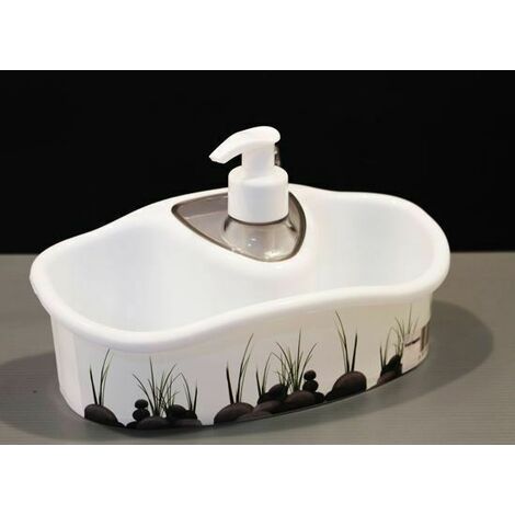 Dispenser flacone porta sapone liquido da bagno in ceramica elegante
