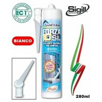 SIGILLANTE SILICONICO ACETICO SANITARIO SPECIALE ALTISSIMA QUALITÀ 280ml  BIANCO