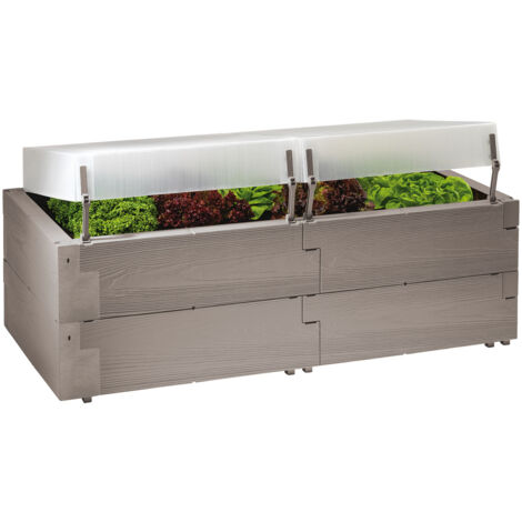 Juwel 20474 bancal / bancal elevado Timber amplio sistema de accesorios, desde el sistema de bancal para todas las estaciones hasta el borde de caracol, bancal de hierbas de plástico ecológico, ampli (1/2)