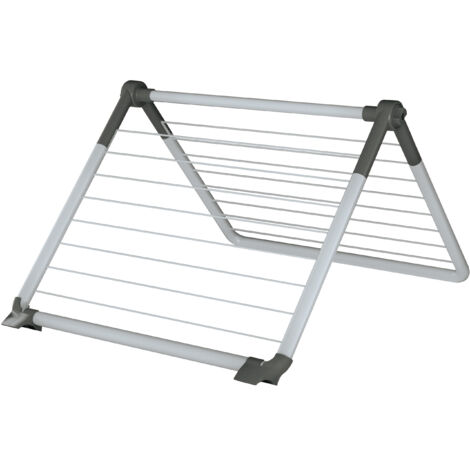 Juwel Superdry Wing tendedero (longitud de secado 8,8 m, color gris, plegable 0-180° para bañera/ducha/balcón) 40805