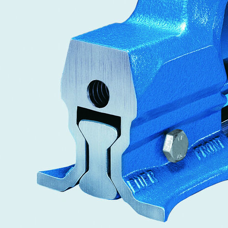 Mordazas Para Tornillo De Banco Heuer 116140 | 140 Mm, Acero Endurecido Y Galvanizado, Reversibles, Lado Liso Y Estriado