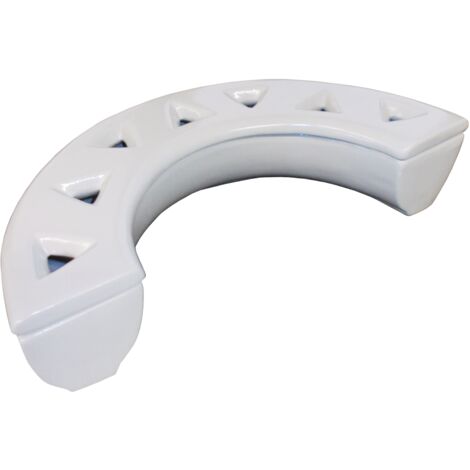 Humidificador de ambiente cerámico Metrox (para chimenea + horno, contenido 450 ml, color blanco crema, humidificador semicircular) 19994