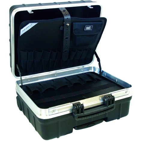 Maletín de herramientas GT Atomik WH PTS (sin contenido, maletín con ruedas + mango telescópico, carro de herramientas incl. panel de herramientas, panel base, volumen 35,2 L) 488061