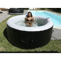 Spa gonfiabile rotonda 4 posti con tutto compreso 208 x 65 cm