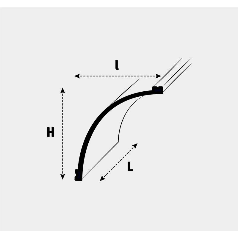 Cornisa Orac Decor C390 MODERN STEPS Moldura para luz indirecta Moldura  para decoración de pared y techo 2m