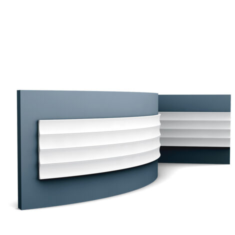 Panel de pared W114 VALLEY, L 200 x H 25 x W 1,5 cm