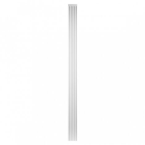 Pilastra fina decorada con muescas verticales K200