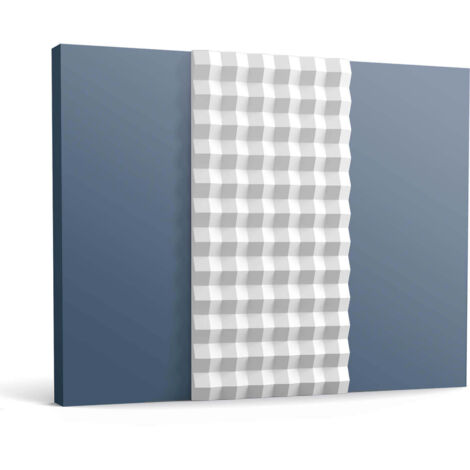 Panel de pared multifacético - Orac Decor - L200xP2,3xH25cm - W115