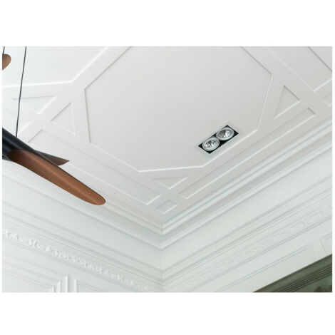 Cornice classica con motivo a foglie dettagliato C201
