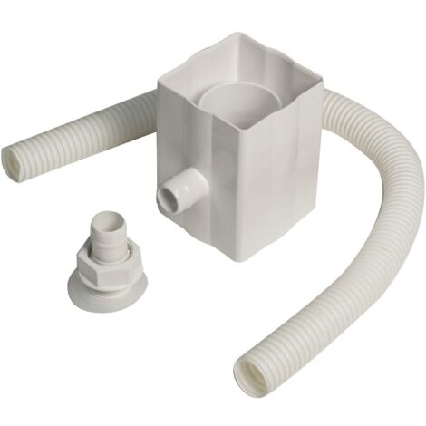 Standard Rain Diverter Kit for Water Butts -White (1/3)
