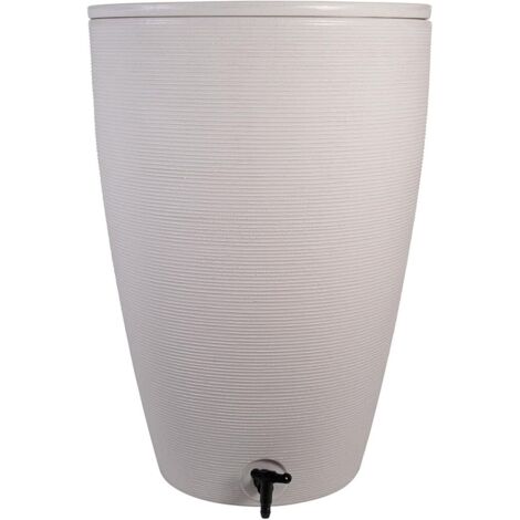 Amesbury 120 Litre Stone-Effect Water Butt – Durable HDPE Rainwater Collector with Lid – Ready Assembled Garden Water Storage (Made in UK)