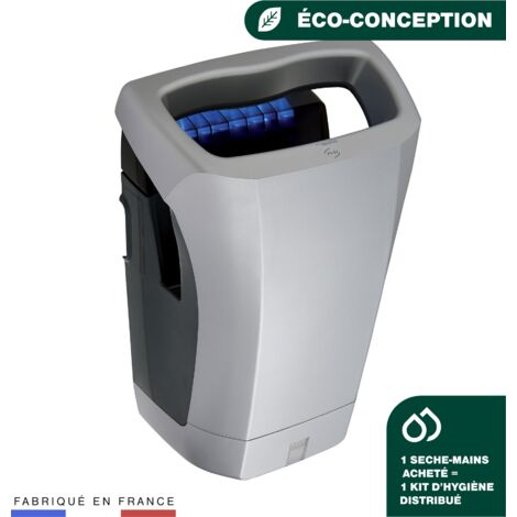 JVD - Sèche-Mains Stell'Air gris métallisé - Matériel professionnel