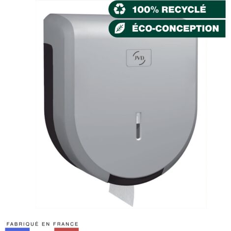JVD - Distributeur de Papier Hygiénique Cleanline JUMBO 400 Gris métal - Matériel professionnel