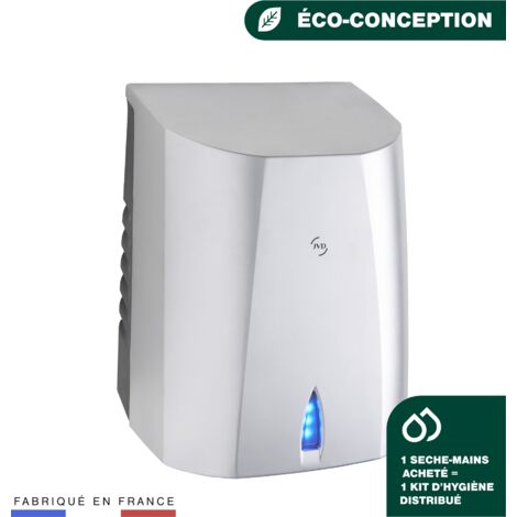 JVD – Sèche-mains automatique 500W – Temps de séchage 10-15s – Matériau ABS – Hauteur 29,2 cm pour fréquentations élevées