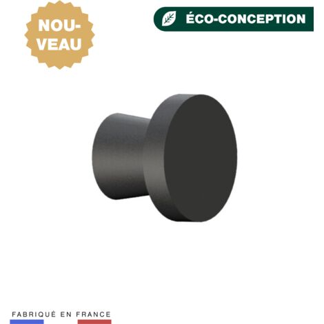 JVD - Lot 10 patères simples noir mat 100% fabriquées en France - Matériel professionnel (1/2)