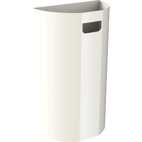 JVD - Poubelle murale demi-lune 20L blanche - Matériel professionnel