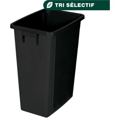 JVD - Collecteur 60L noir 50% matière recyclé - Matériel professionnel