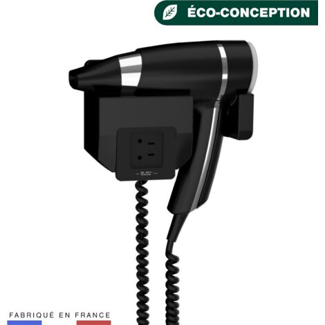 JVD - Sèche-Cheveux Brittony noir + support frontal PR MT - Matériel professionnel
