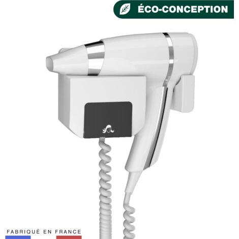 JVD - Sèche-Cheveux Brittony blanc + support frontal base - Matériel professionnel