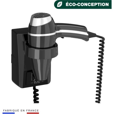 JVD - Sèche-Cheveux Clipper noir + support PR MT - Matériel professionnel