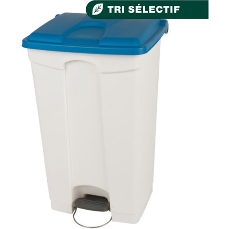JVD - Container 90L blanc couvercle bleu - Matériel professionnel