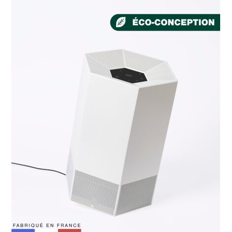 JVD - Purificateur d'air professionnel Shield Blanc Crème, fabriqué en France. - Matériel professionnel