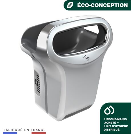 JVD - Sèche-mains à air pulsé Exp'Air Aluminium - Matériel professionnel