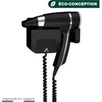 JVD - Sèche-Cheveux Brittony noir + support frontal base - Matériel professionnel